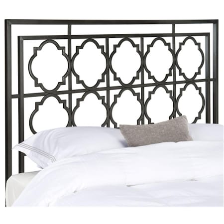 Safavieh Silva Metal Queen Size Headboard- Antique Iron - 59.8 x 1.3 x 60.6 in. FOX6216C-Q